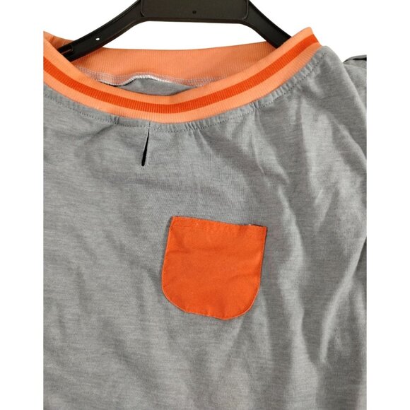 Youly The Dreamer Dog Size XXL Pet Gray and Orange Pocket Pajamas - Picture 6 of 7